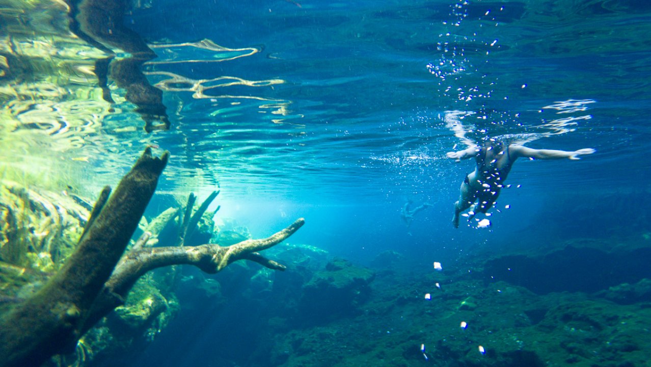 Snorkelen in een cenote