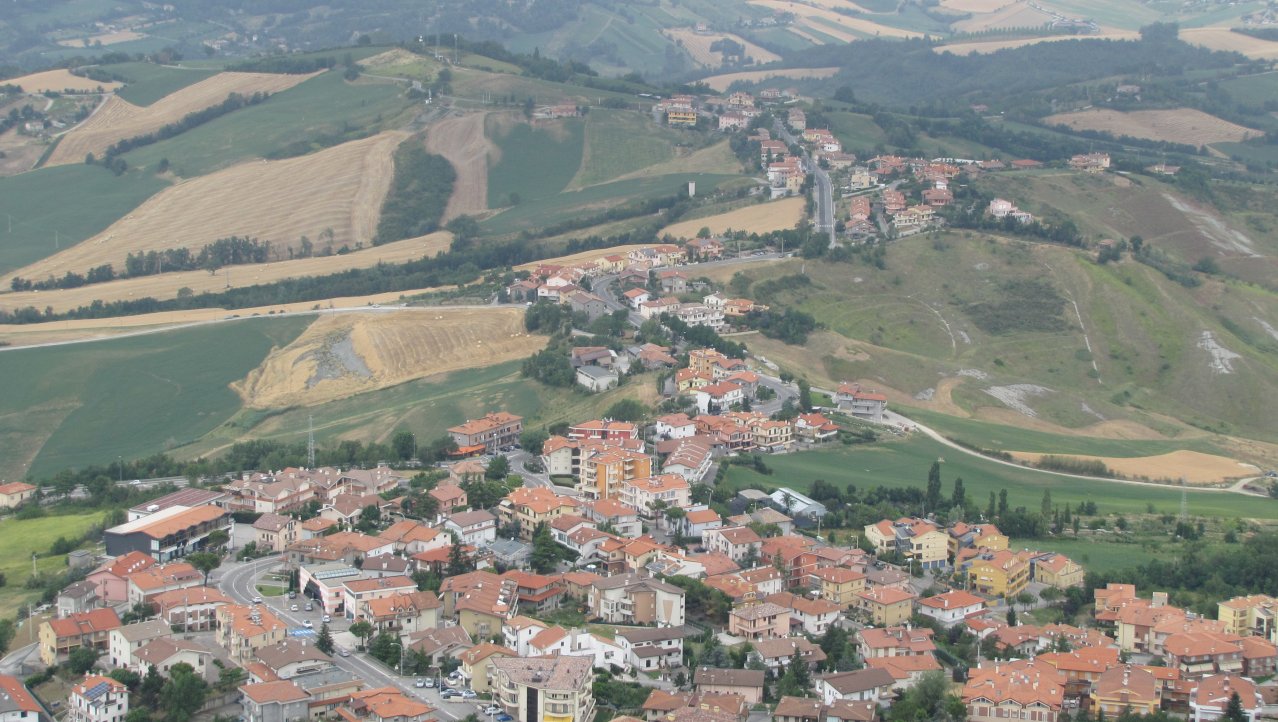 Uitzicht vanaf Città di San Marino