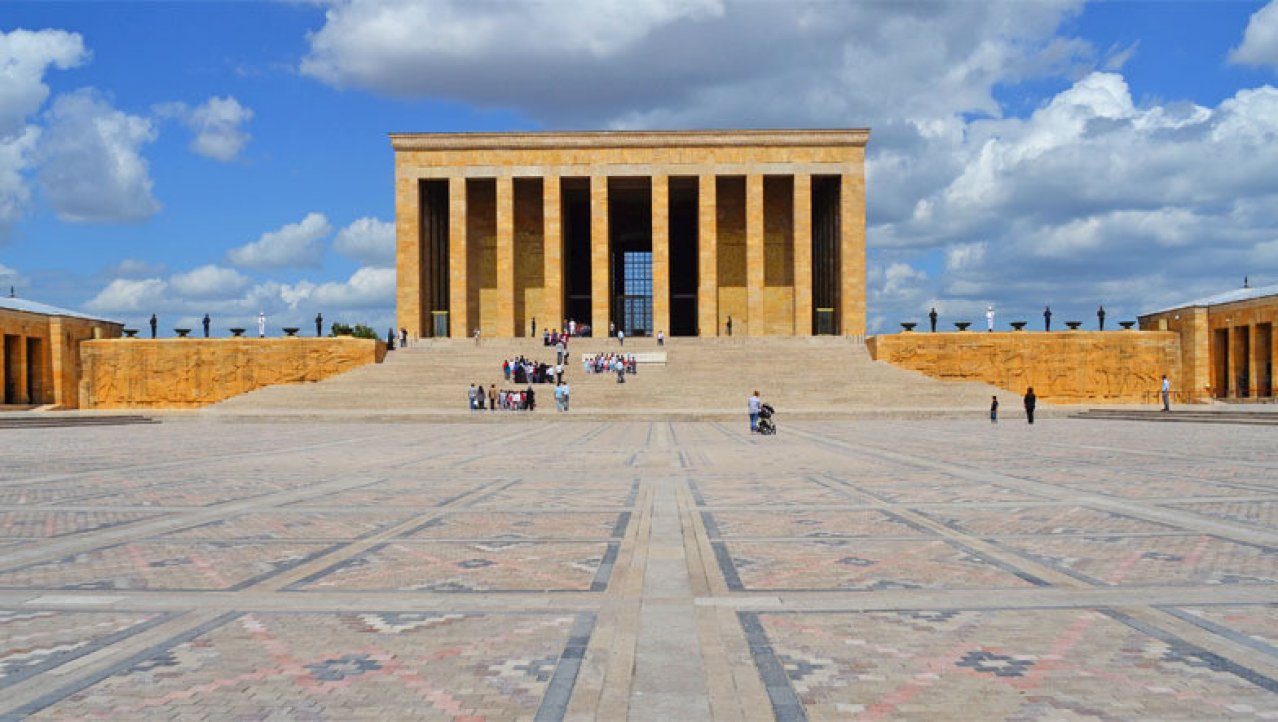 Het mausoleum in Ankara 