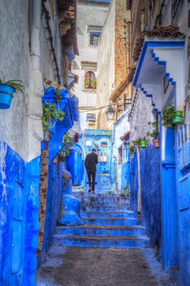 Een ongewoon beeld in Chefchaouen