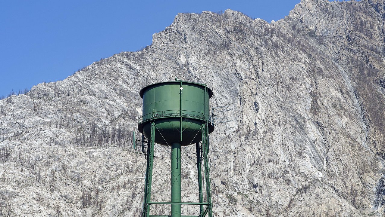 Watertoren van Waterton Lakes NP