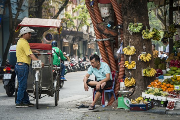 Hanoi, bananenboom met airco.