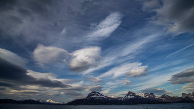Uitzicht over het fjord