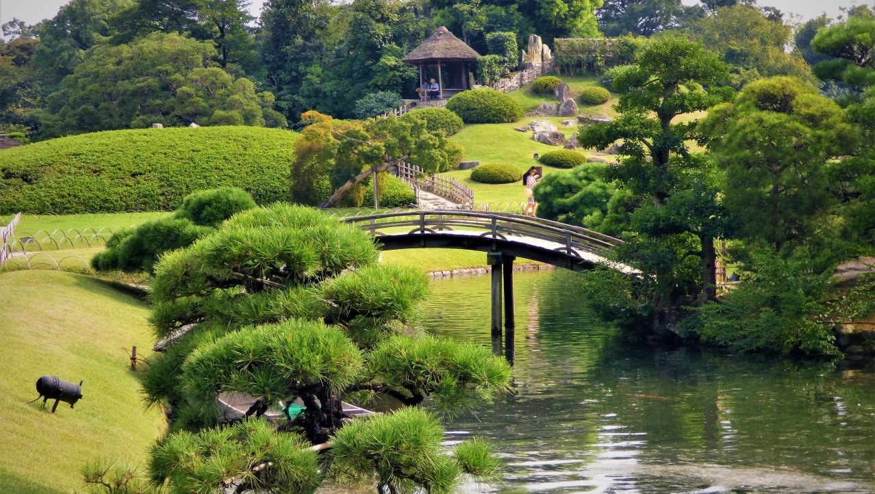 Koraku-en, Japanse landschapstuin in Okayama