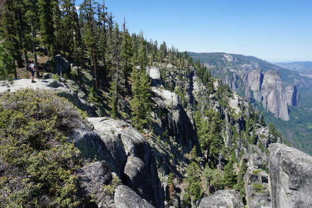 Op hoogte wandelen in Yosemite