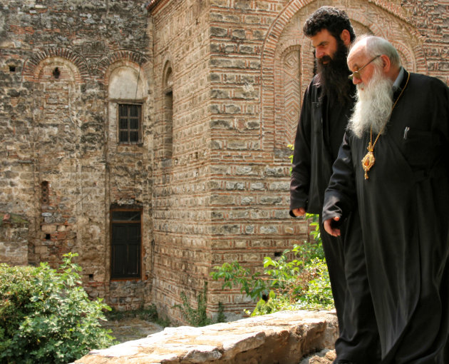 Orthodoxe priesters Ohrid