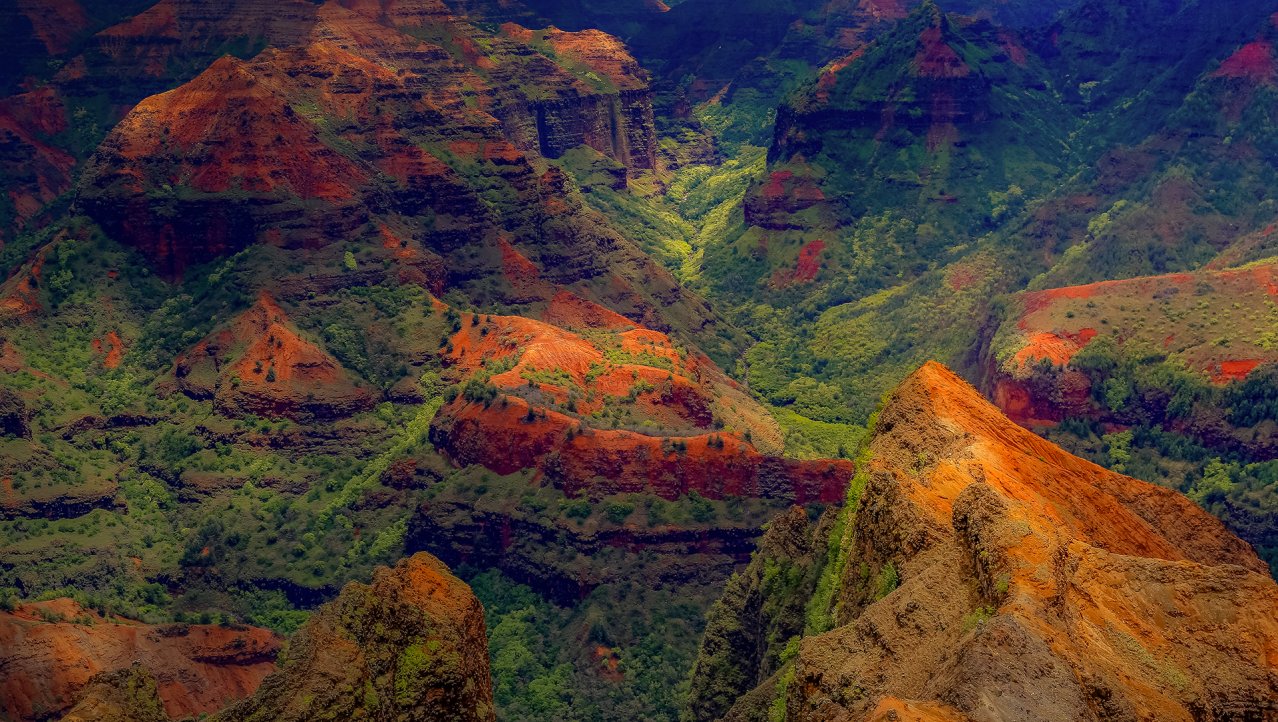 Waimea canyon, de Grand Canyon van de Pacific