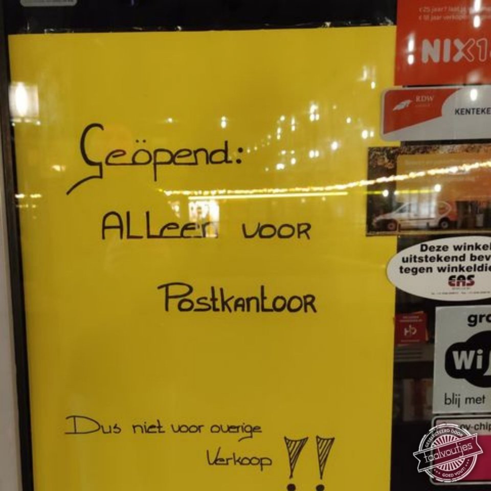 Geöpend - Taalvoutjes