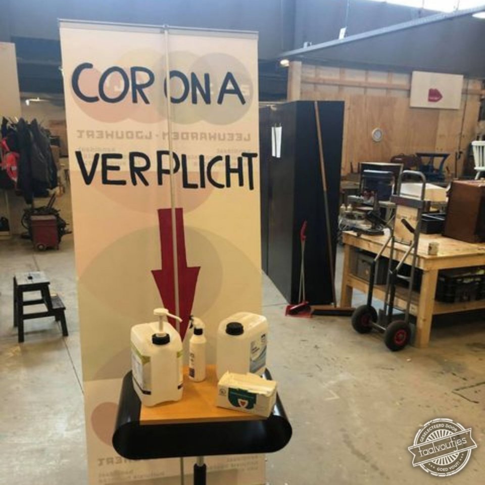 Corona verplicht - Taalvoutjes