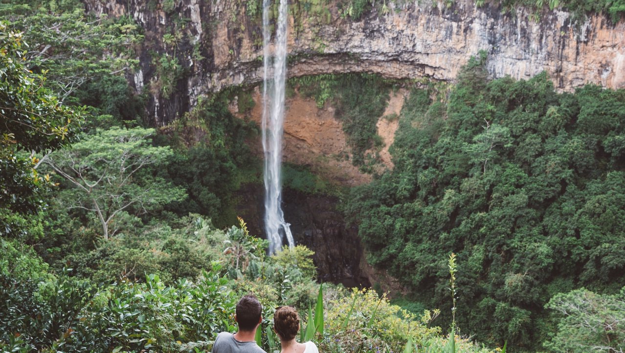 With love from the Chamarel falls