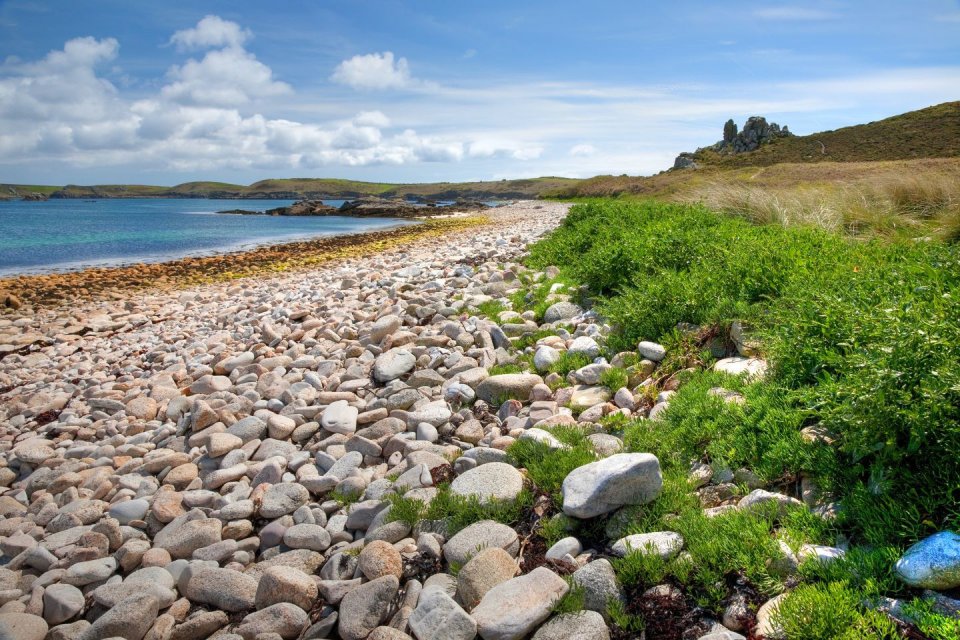 Mooiste stranden voor de herfstvakantie in Europa: st. Martins Isles of Scilly Engeland