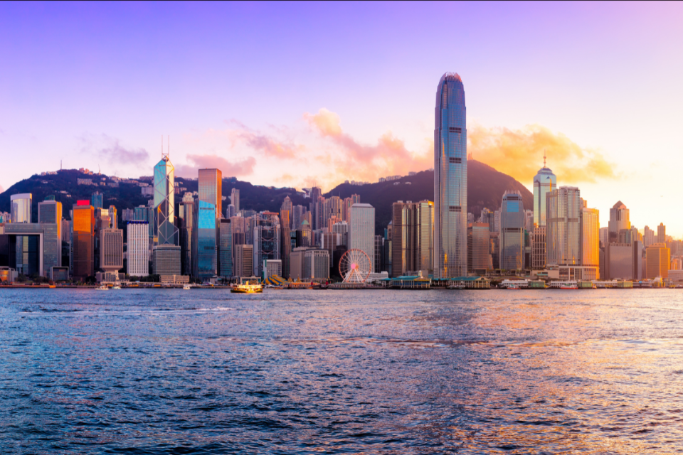 De Airport Express brengt je in 24 minuten naar het centrum van Hong Kong. Foto: Getty Images