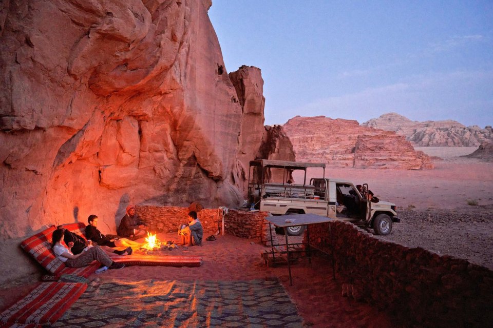 Slaap onder de sterrenhemel in Jordanië. Foto: Chris König
