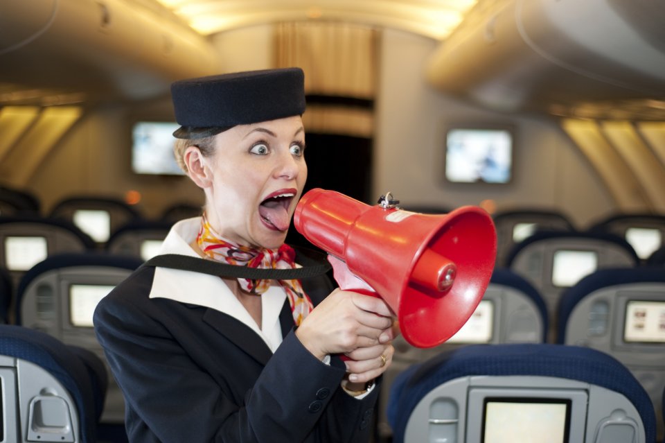 Luister goed naar de instructies van de stewardess. Foto: Getty Images