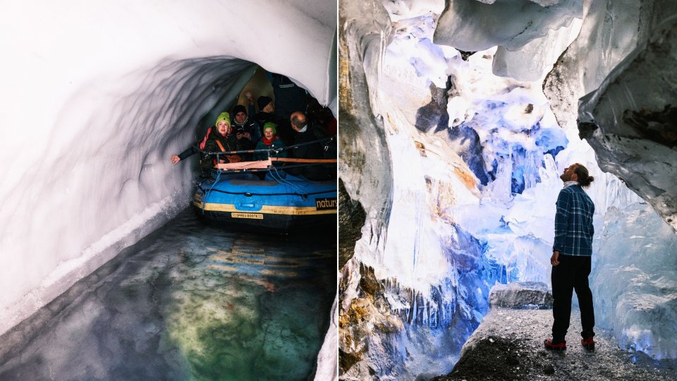 Ontdek de ondergrondse ijswereld in Oostenrijk. Foto's: Tim Bilman