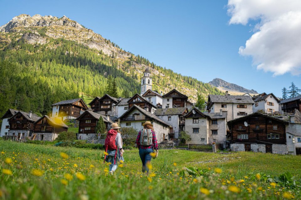 Bosco Gurin: een van de mooiste dorpen van Ticino, Zwitserland. Foto: Ticino Turismo/ Fabio Balassi