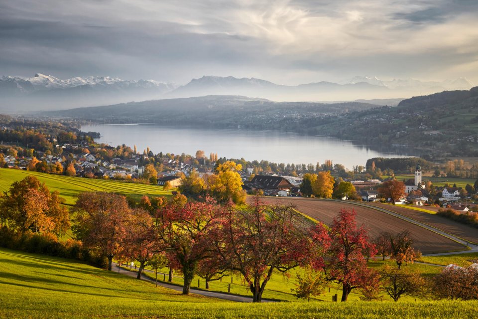 Lensburg: een van de mooiste dorpen van Luzern, Zwitserland. 