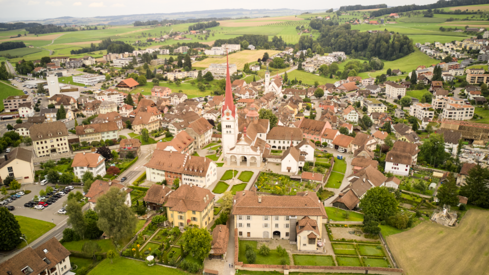 Beromünster, Aerial CREDIT Switzerland Tourism Raffael Waldner