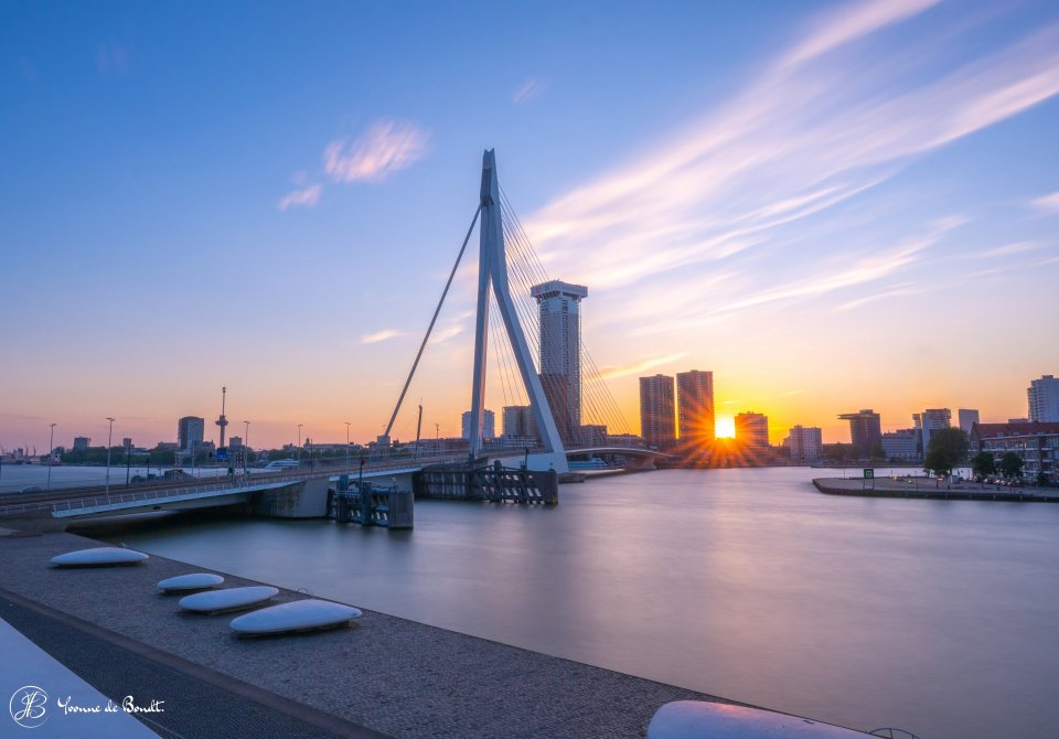 Erasmusbrug, Rotterdam - door Yvonne de Bondt