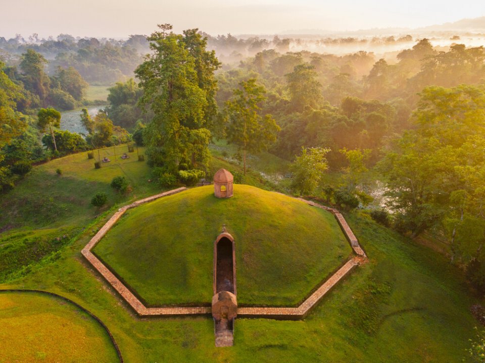 Nieuw Unesco Werelderfgoed 2024: Moidams van Assam, India. © Directorate of Archaeology, Government of Assam