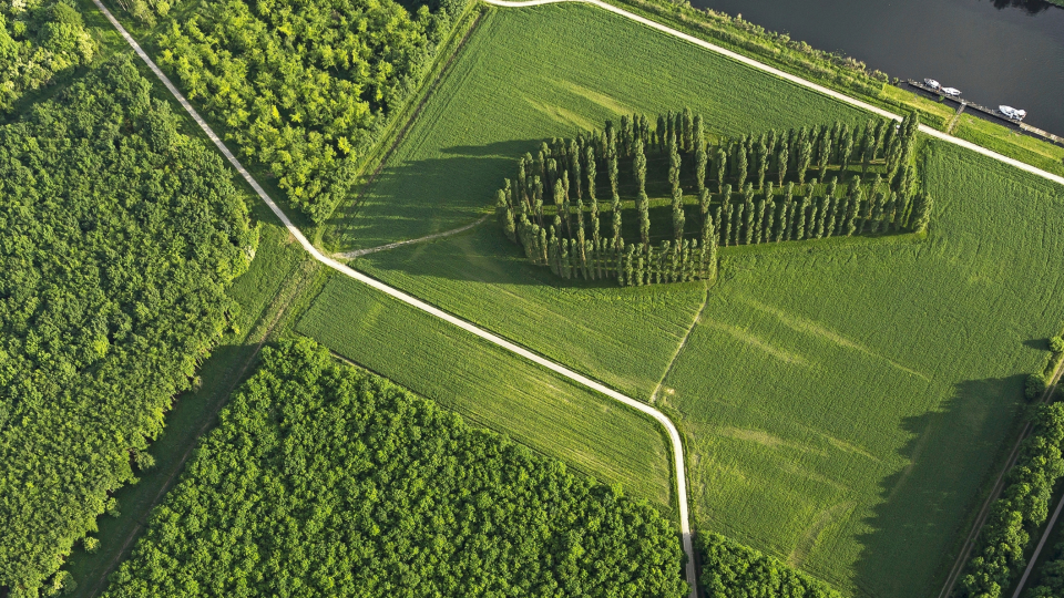 Meest bijzondere kunstwerken en musea in Nederland: Land Art, Flevoland. Foto: ANP