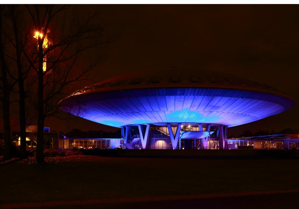 Meest iconische bouwwerken van Nederland: Evoluon in Eindhoven. Foto: Getty Images