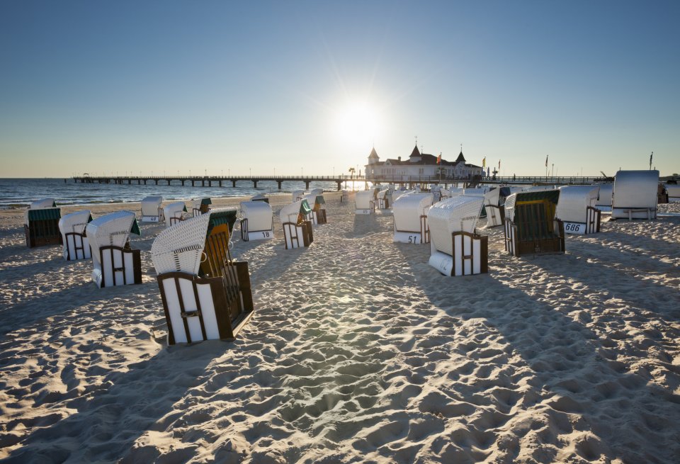 Stranden aan de Baltische kust, Usedom in Duitsland en Polen. Foto: Getty Images