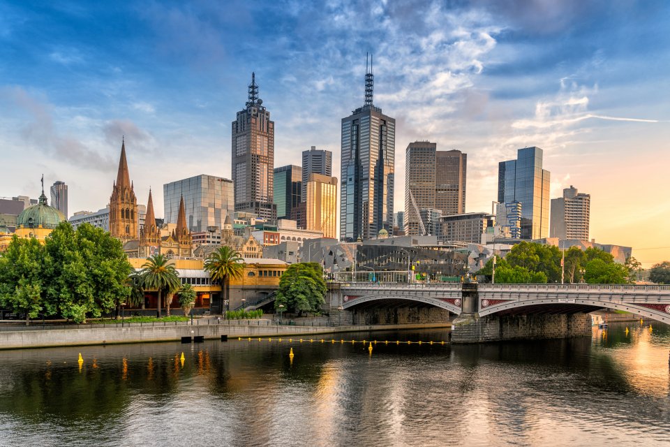 Vluchten naar Melbourne, Australië zijn in 2024 28% goedkoper. Foto: Getty Images