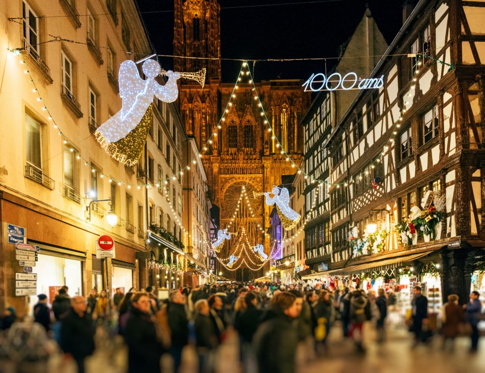 Kerstmis in Straatsburg, Frankrijk. Foto: Getty Images