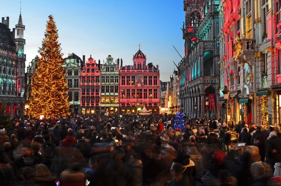 Kerstmis in Brussel, België. Foto: Getty Images