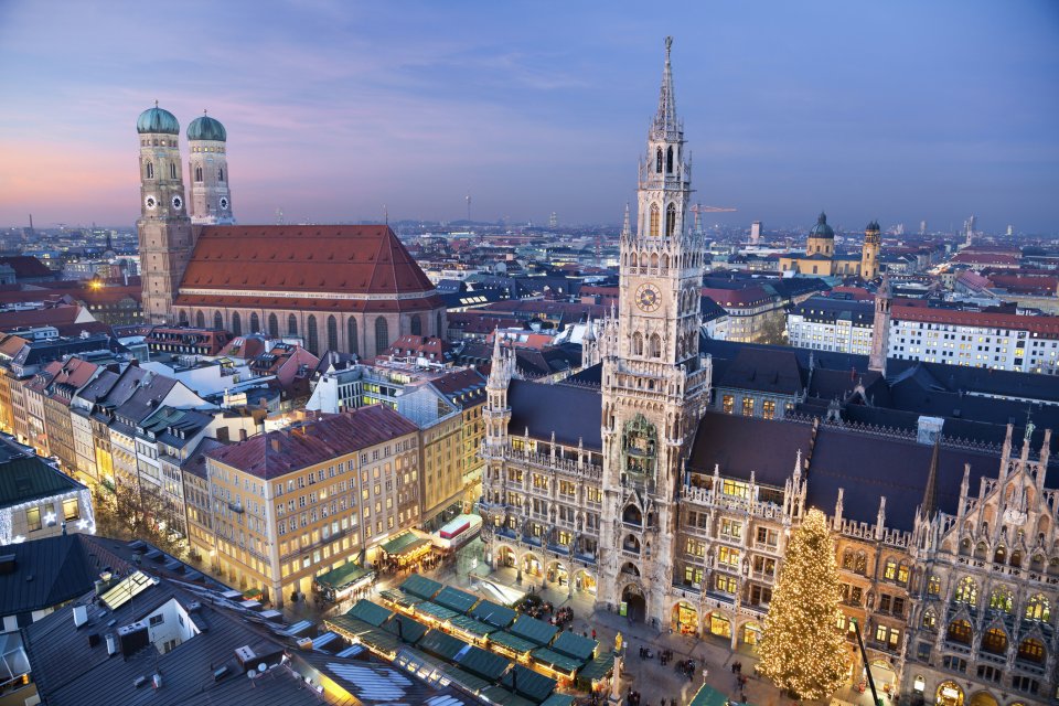 Kerstmis in München, Duitsland. Foto: Getty Images