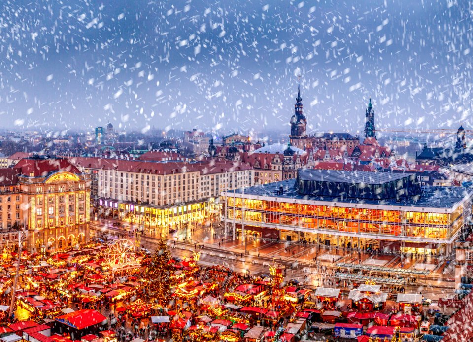 Kerstmis in Dresden, Duitsland. Foto: Getty Images