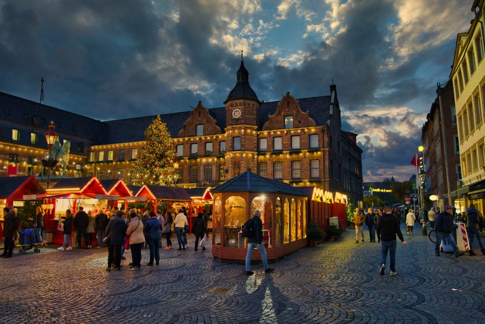 Kerstmis in Dusseldorf, Duitsland. Foto: Getty Images