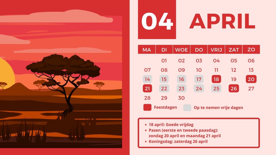 Zo verdubbel je je vakantiedagen in april 2025