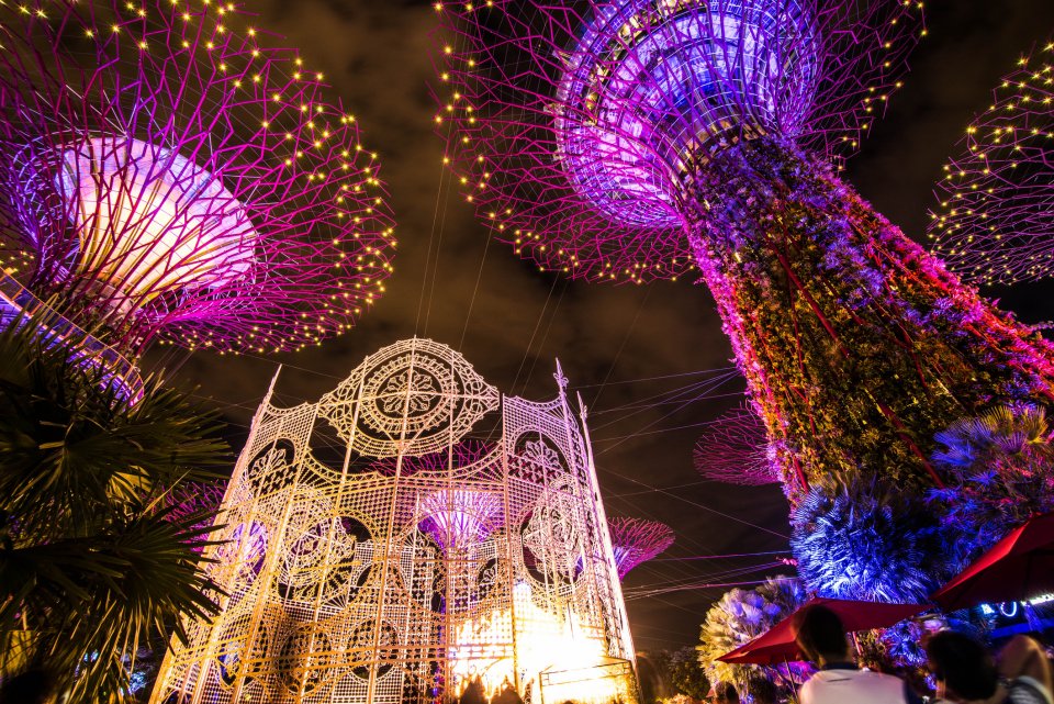 Onbekende kerstmarkten wereldwijd: Gardens by the Bay, Singapore. Foto: Getty Images