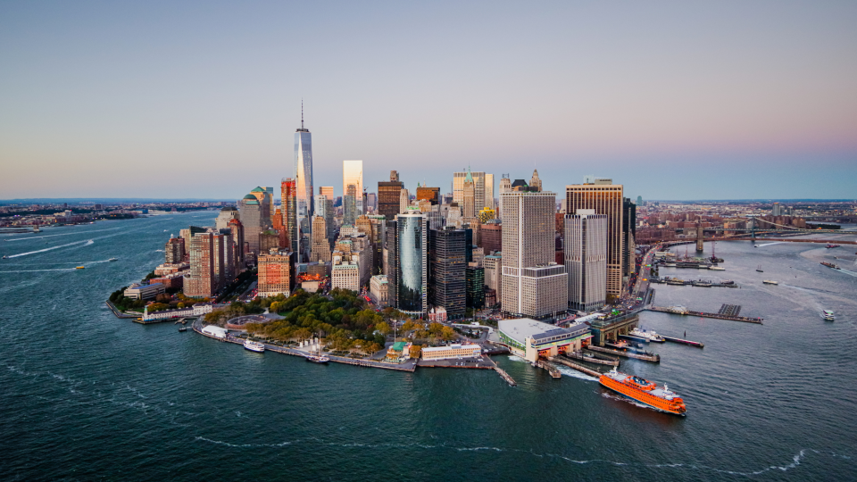 Neem de ferry in New York City. Foto: Getty Images