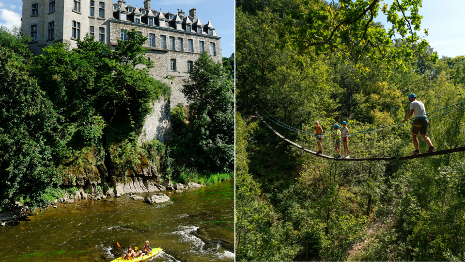 Het Kasteel van Durbuy. Foto: P. Remy | Eén van de vele parcoursen van Dinant Evasion. Foto: Denis Closon