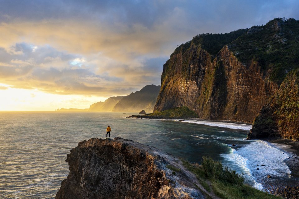 Kliffen bij Faiai, Madeira