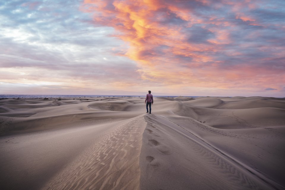 Zandduinen van Maspalomas, Gran Canaria. Foto: Getty Images