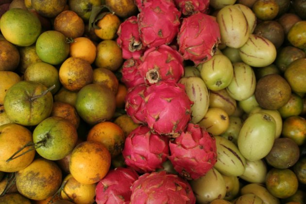 Vers fruit op de markt