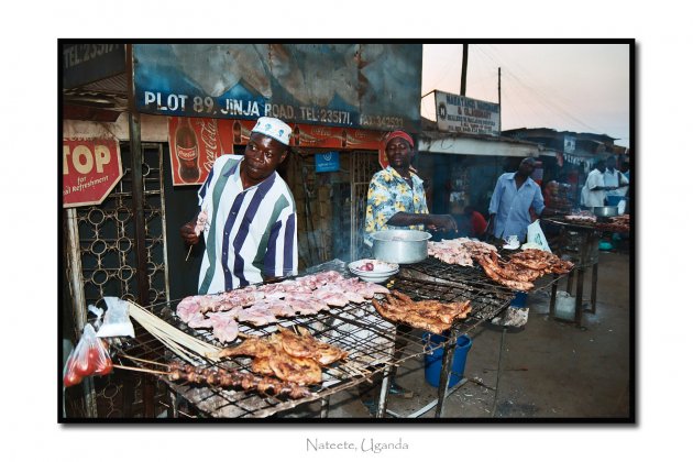 Eten op straat in Nateete