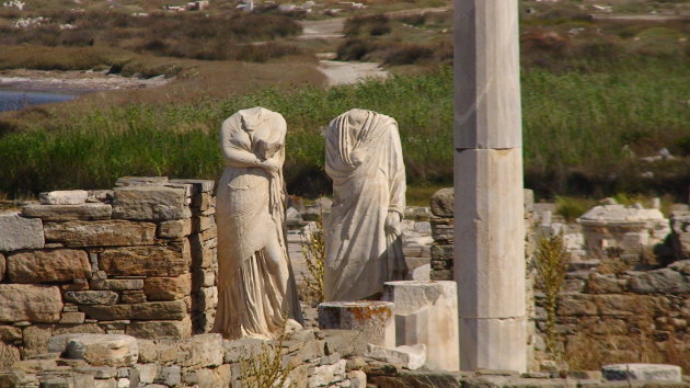 Oud stel op Delos