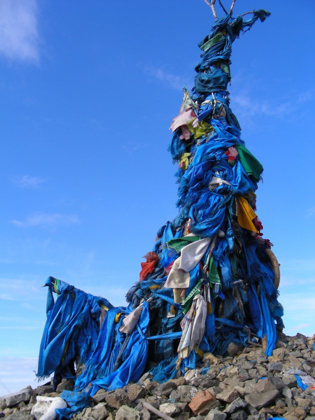 Ovoo bij vertrek uit UlaanBaatar