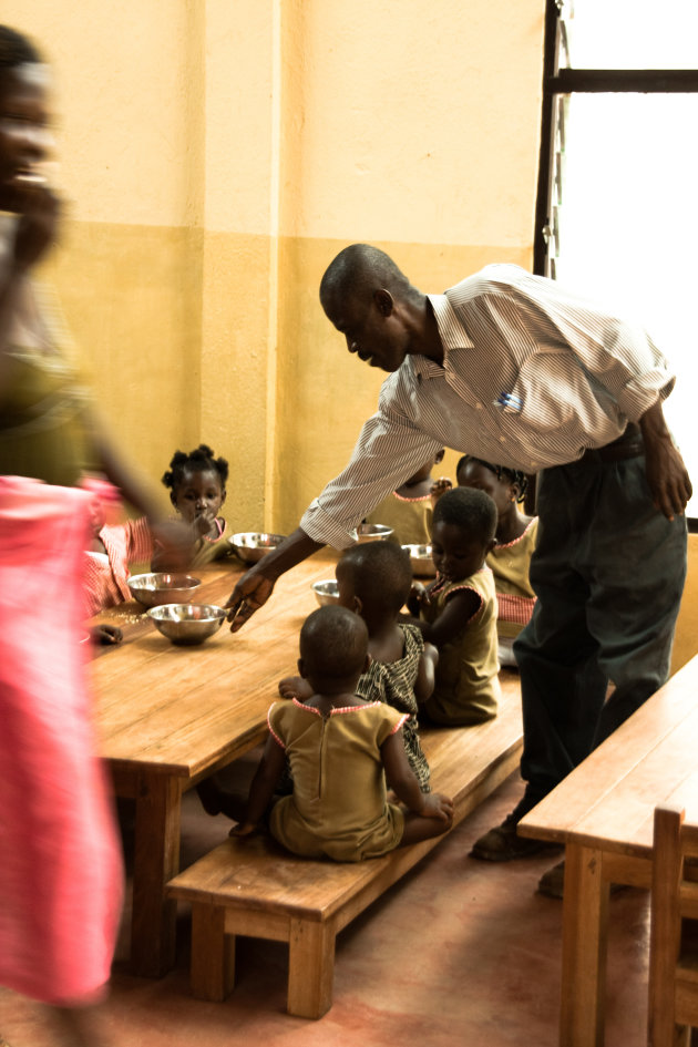 Dinner time at the childcare