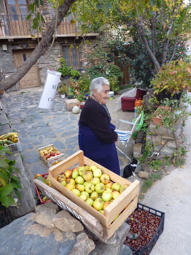 Oma verkoopt apples