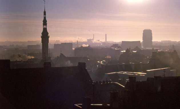 Zicht op de stad Tallinn