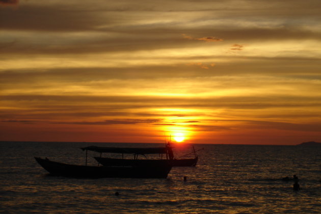 Zonsondergang Sihanoukville 1