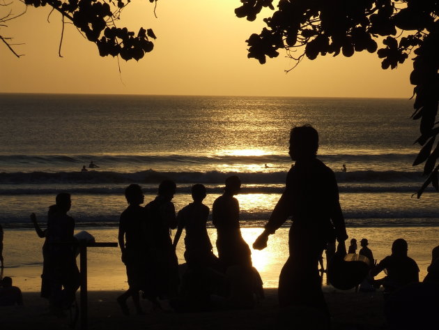 Zonsondergang Kuta beach