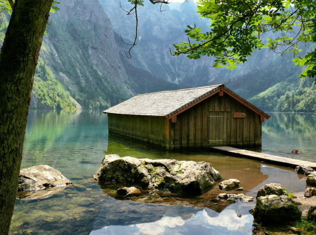 Botenhuis  in de Obersee