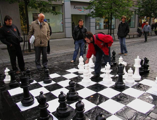 aan zet in Vilnius